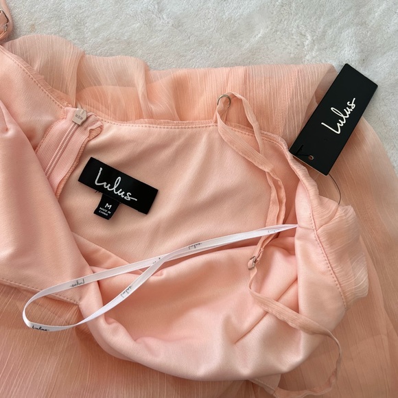 NWT Lulu’s Just Like Magic Light Pink Sleeveless Midi Dress - Picture 4 of 6